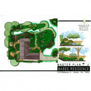 vision landscaping portfolio maybee residence arnoldsville associates ga